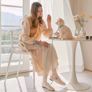 Discover the Ultimate Safety with Our Leather Handheld Rope Collar Pet Walking Leash