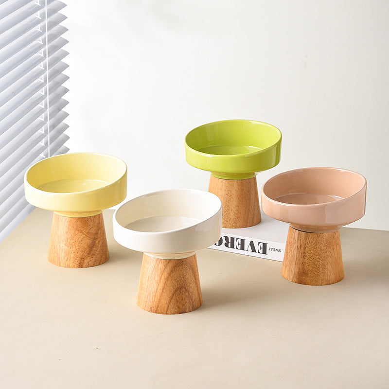 Elevated Ceramic Feeding Water Bowl Pet Dining Dish: A Must-Have for Your Furry Friends