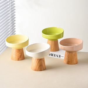 Elevated Ceramic Feeding Water Bowl Pet Dining Dish: A Must-Have for Your Furry Friends