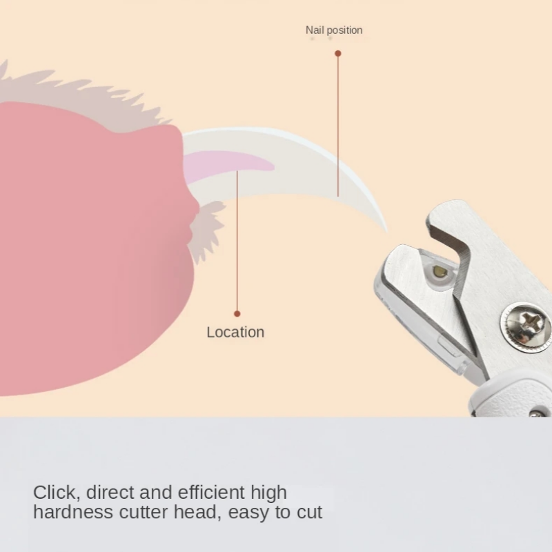 LED Light Pet Nail Clipper Scissors For Safe Grooming