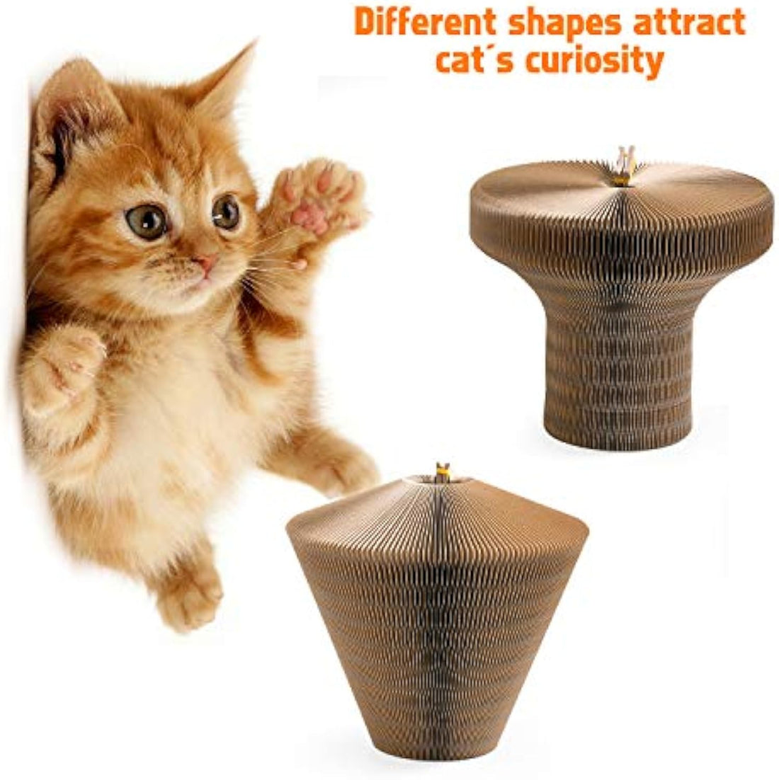 Collapsible Cardboard Pet Scratcher Lounge Bed For Indoor Use
