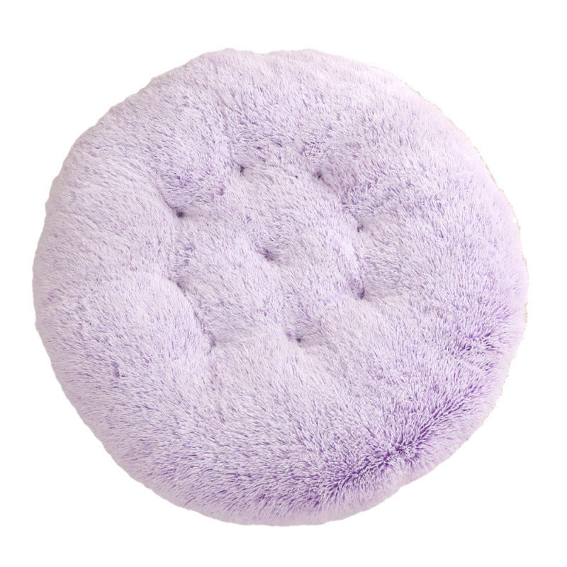 Pet Round Plush Warm Sleep Mat Bed House Cushion