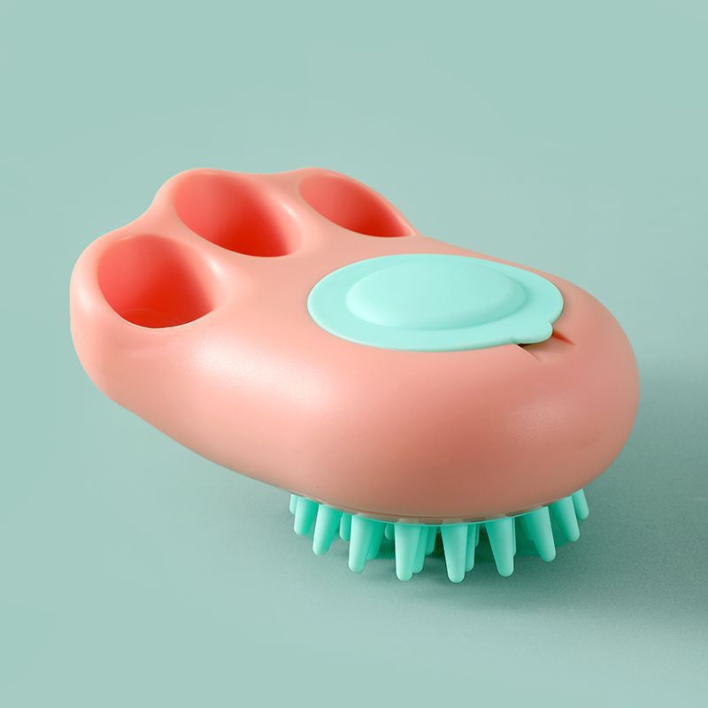 Pet Bath Massage Comb Cleaning Grooming Brush Tool