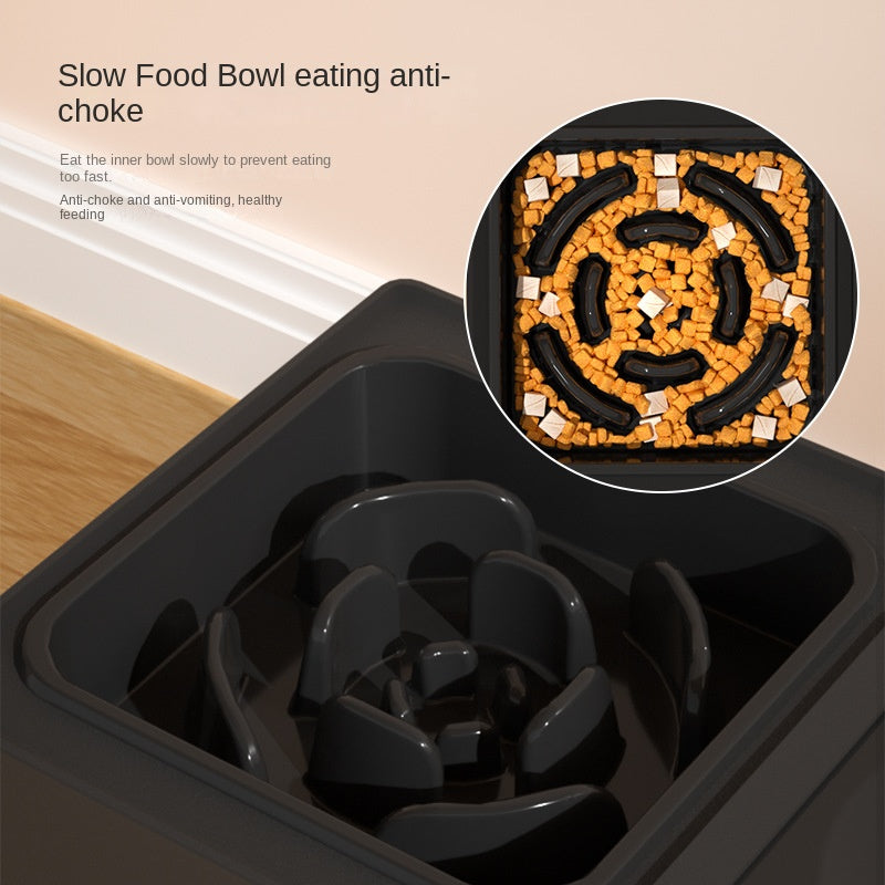 Adjustable Height Pet Double Bowl Stainless Stand Feeder