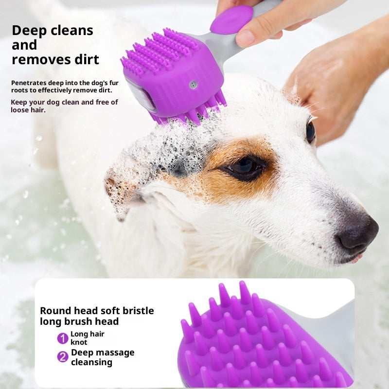 Pet Shower Massage Bath Brush Hair Cleaning Tool