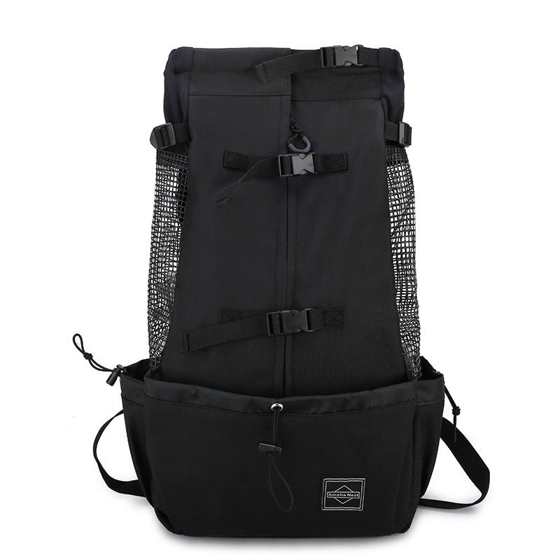 Pet Portable Outdoor Travel Backpack Double Shoulder Carrier Bag