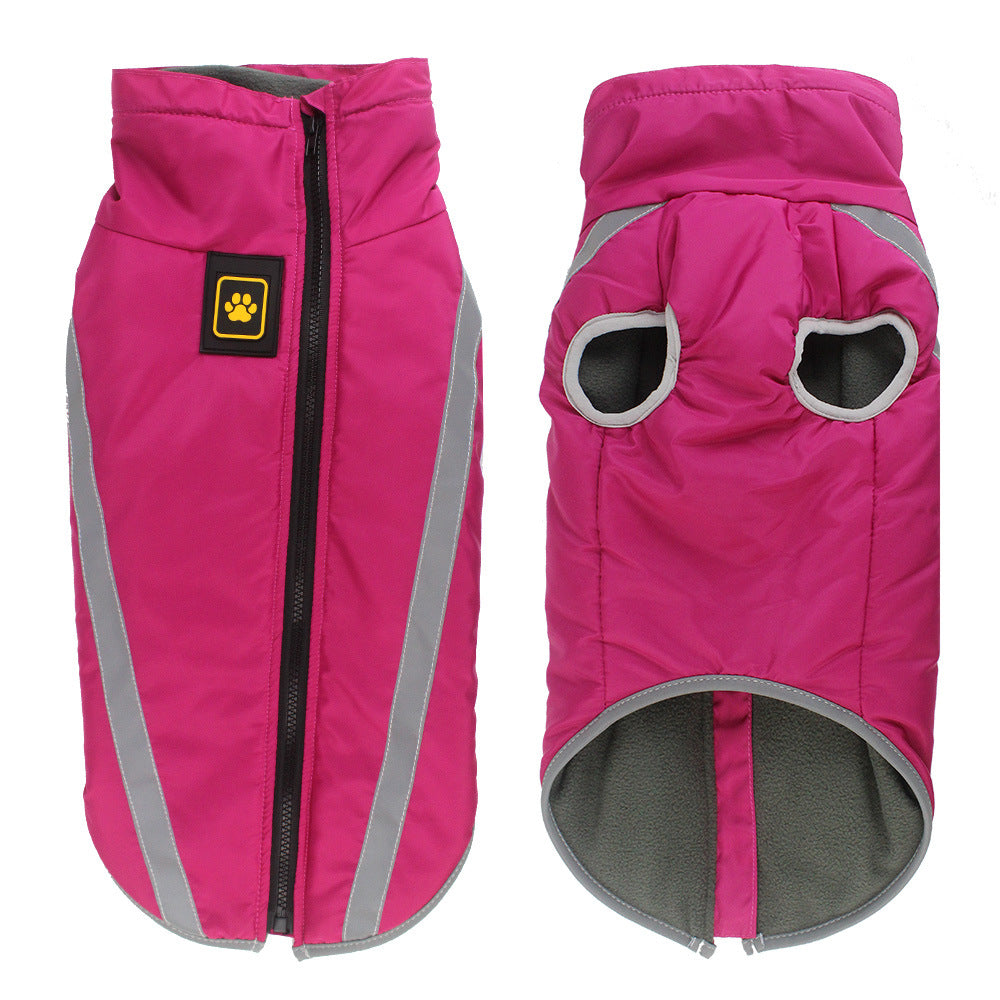 Reflective Padded Warm Pet Winter Jacket For Cold Weather