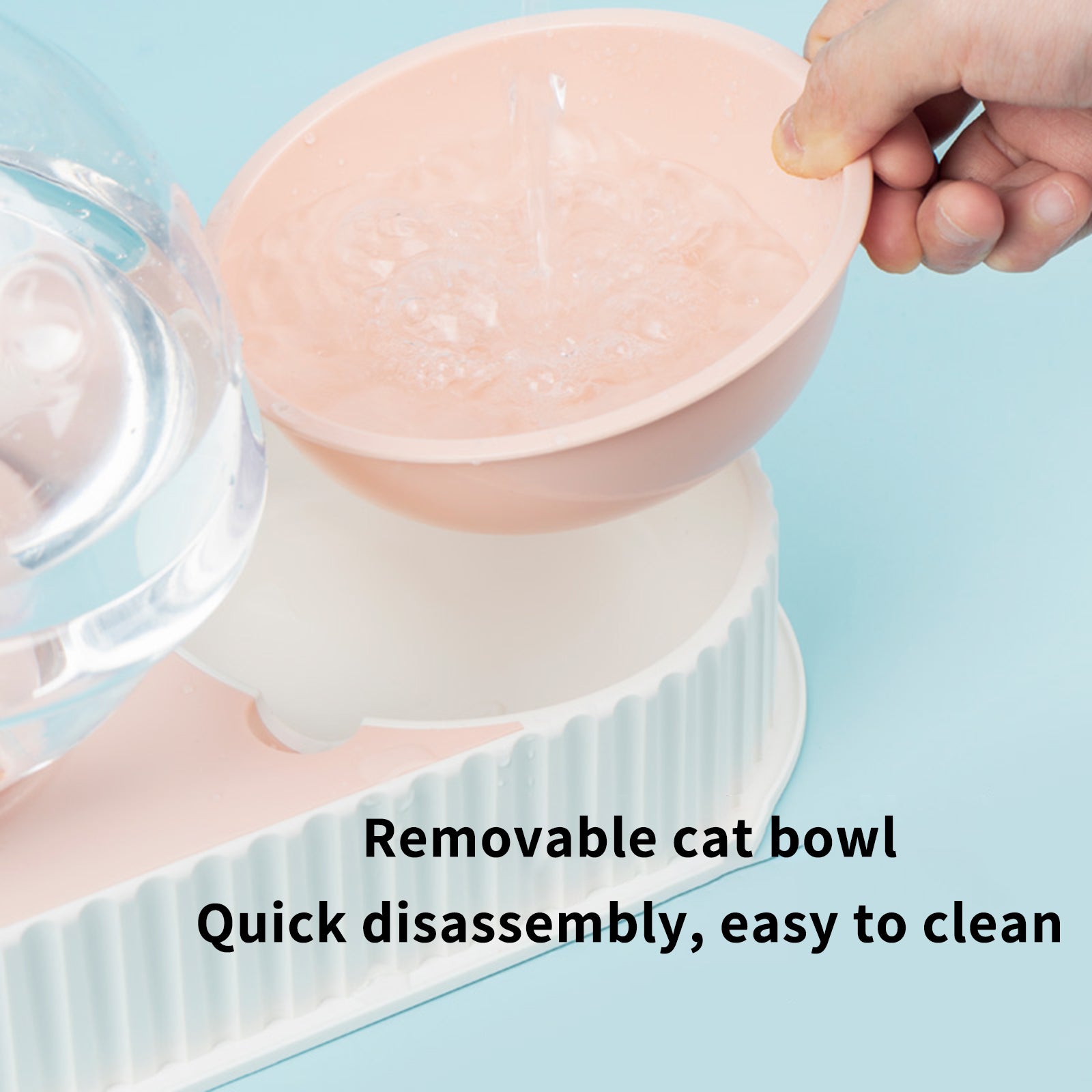 Automatic Pet Water Dispenser Feeding Bowl Plastic Drinker