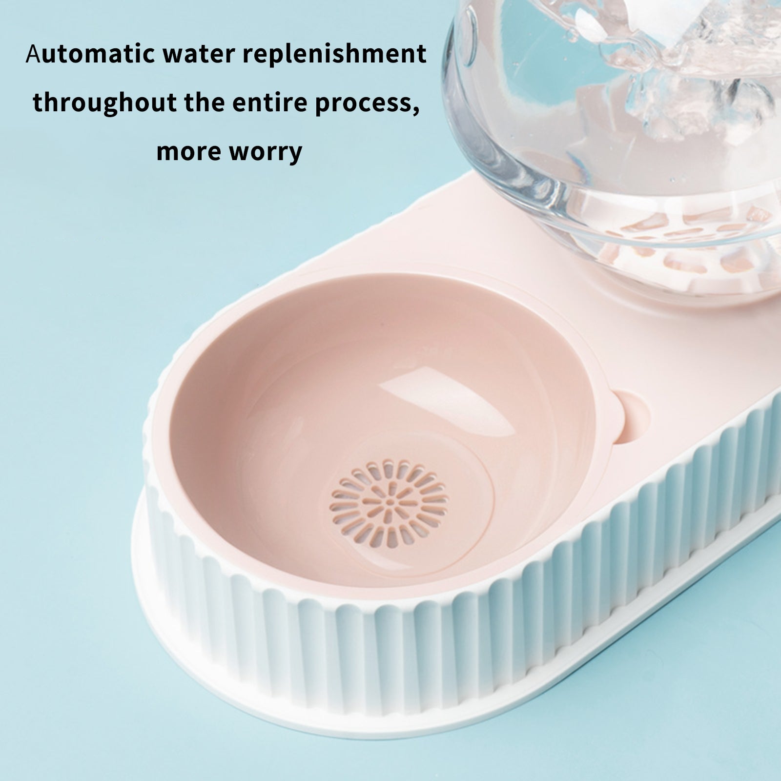 Automatic Pet Water Dispenser Feeding Bowl Plastic Drinker
