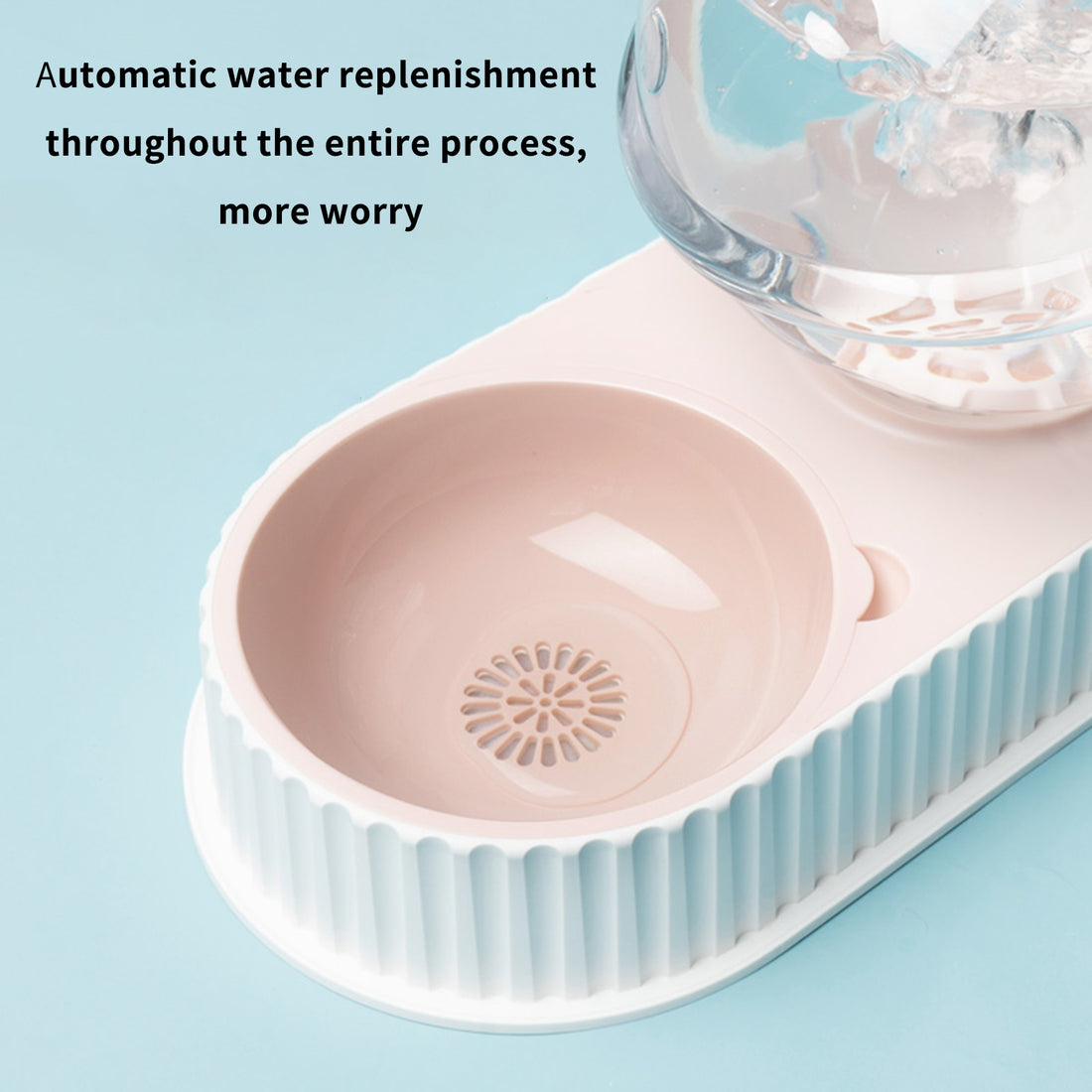 Automatic Pet Water Dispenser Feeding Bowl Plastic Drinker