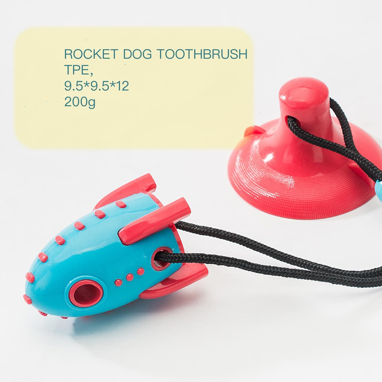 Interactive Rocket Pet Treat Dispensing Chew Toy