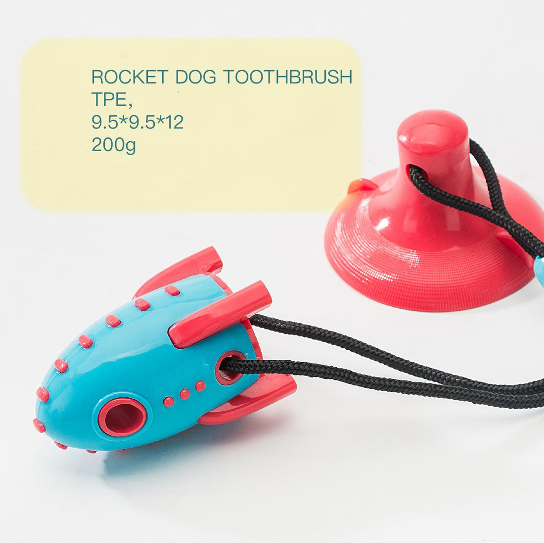 Interactive Rocket Pet Treat Dispensing Chew Toy