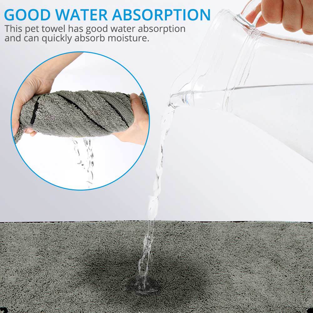 Pet Super Absorbent Bathrobe Bath Towel Large Size