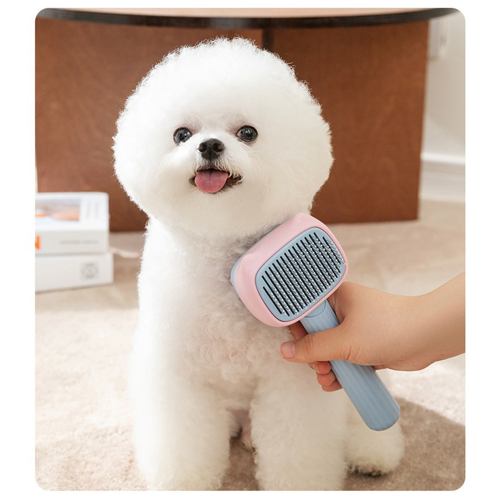 Pet Grooming Deshedding Brush For Hair Removal And Detangling