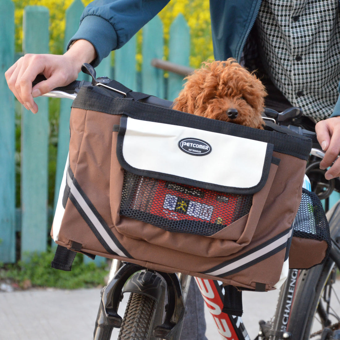 Pet Bicycle Handlebar Front Removable Carrier Basket Bag
