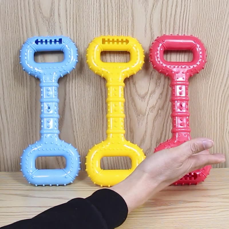 Long Lasting Interactive Chew Bone Tug Band Pet Toy