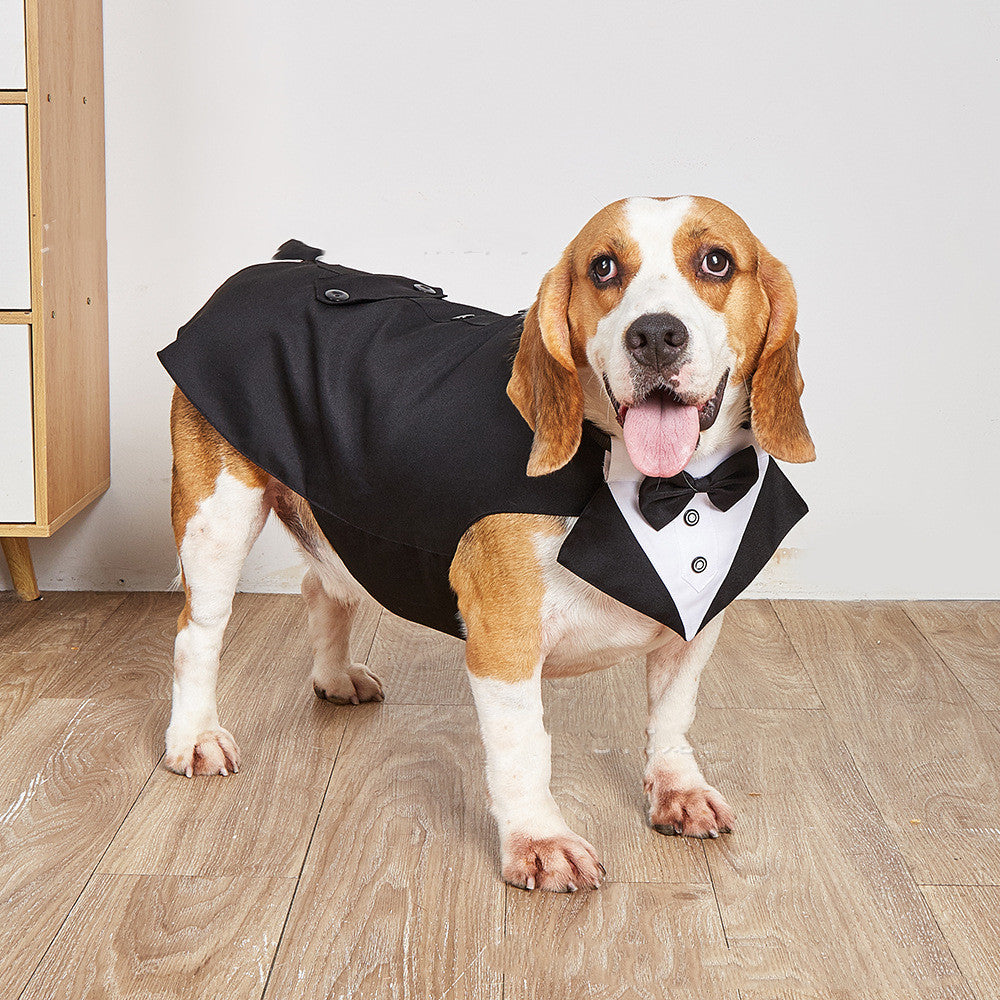 Formal Pet Wedding Suit Jacket Swallowtail Design