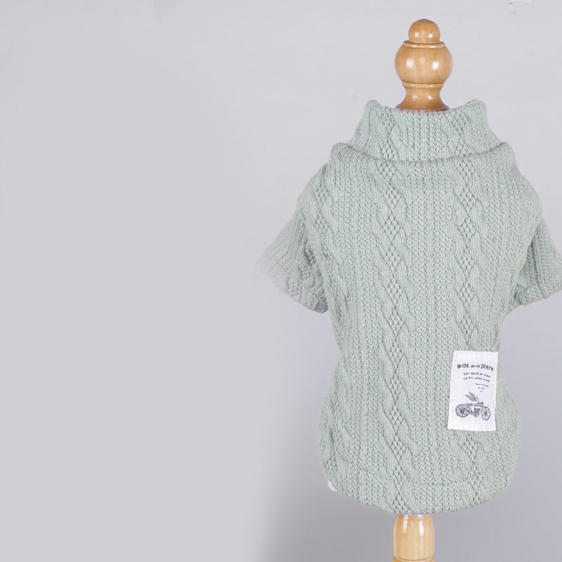 Warm Knit Pet Sweater For Cold Weather