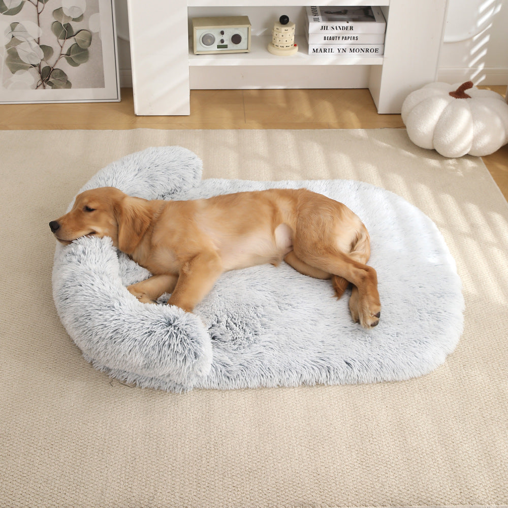 Plush Doghouse Cathouse Pet Bed Warm Cushion