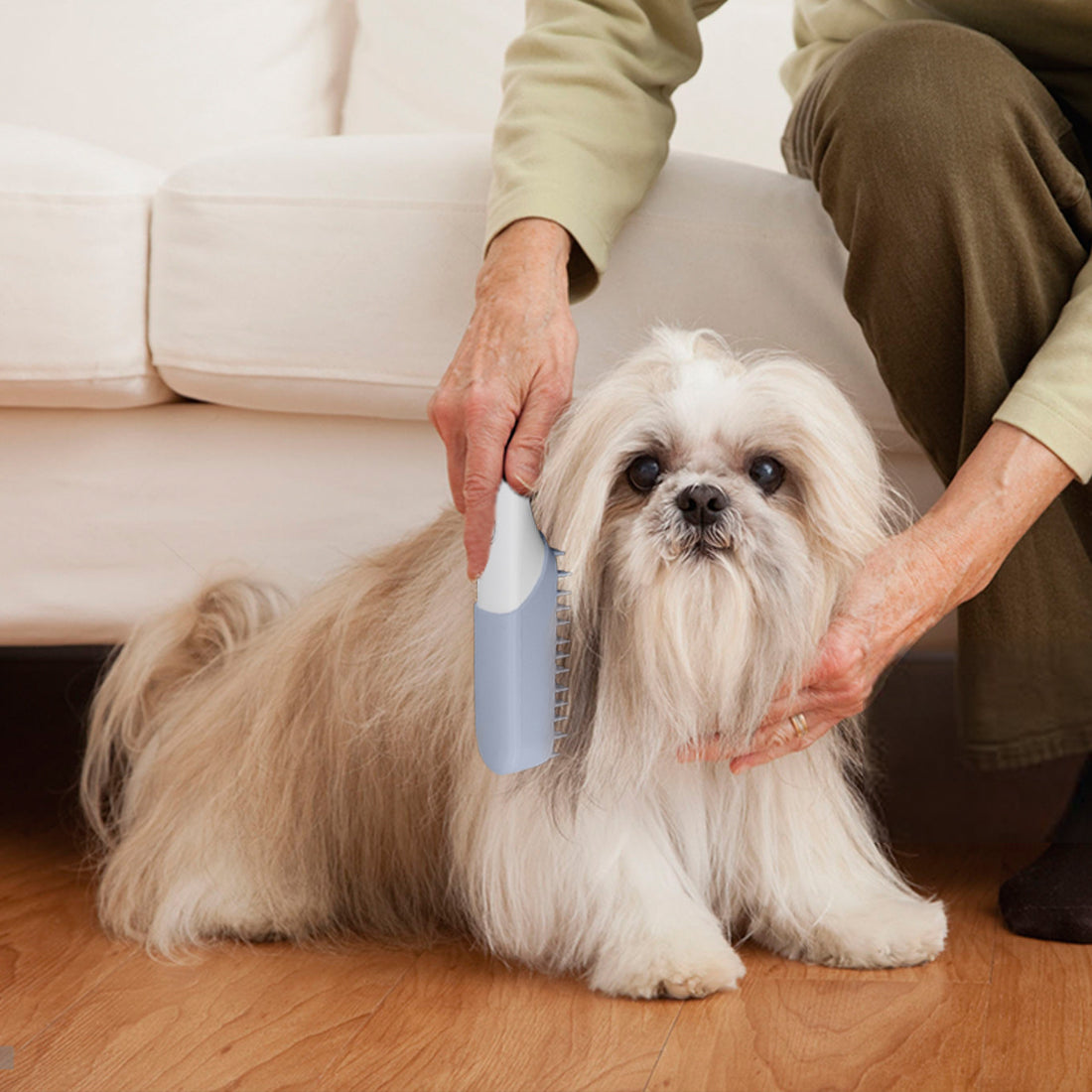 Silicone Massage Grooming Deodorizing Cleaning Pet Brush