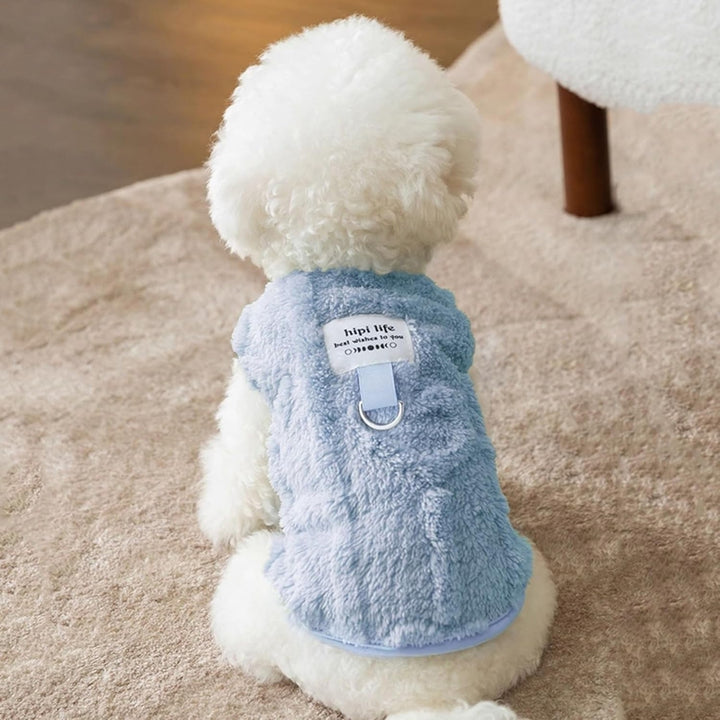 Pet Winter Warm Solid Color Down Jacket Vest Clothing
