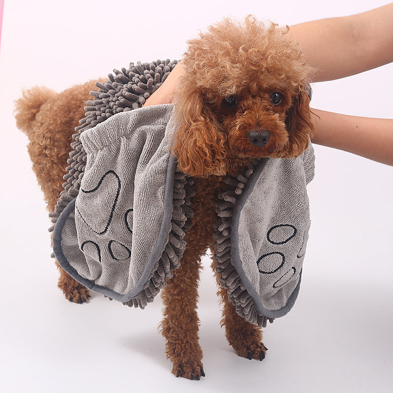 Pet Chenille Absorbent Bath Towel