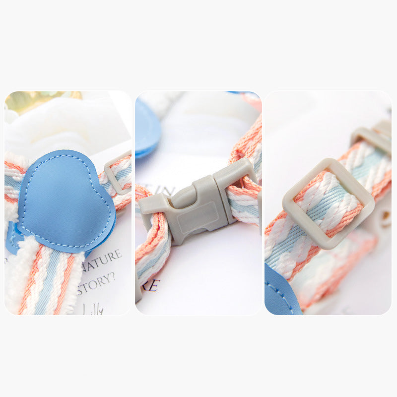 Breathable Chest Vest Adjustable Pet Walking Leash Harness