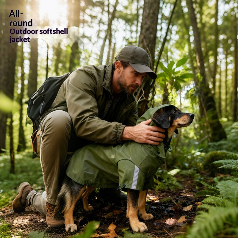 All Weather Tactical Pet Jacket For Autumn And Winter Outdoor Use