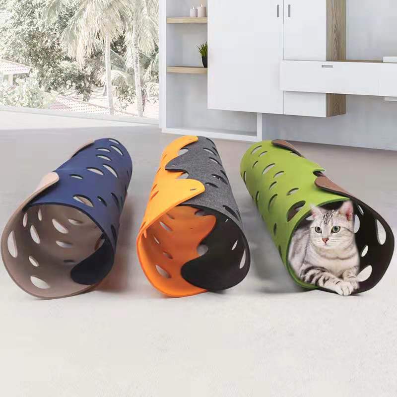 Removable Felt Pet Tunnel Play Toy