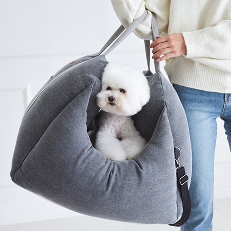 Pet Waterproof Portable Car Seat Carrier Safety Travel Basket