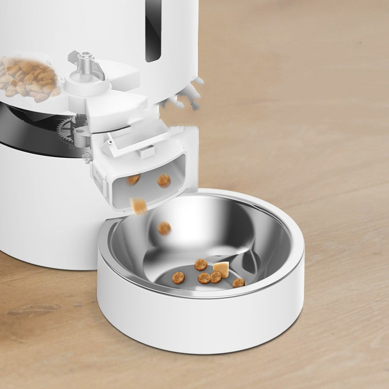 Automatic Capsule Double Bowl Feeding Pet Feeder