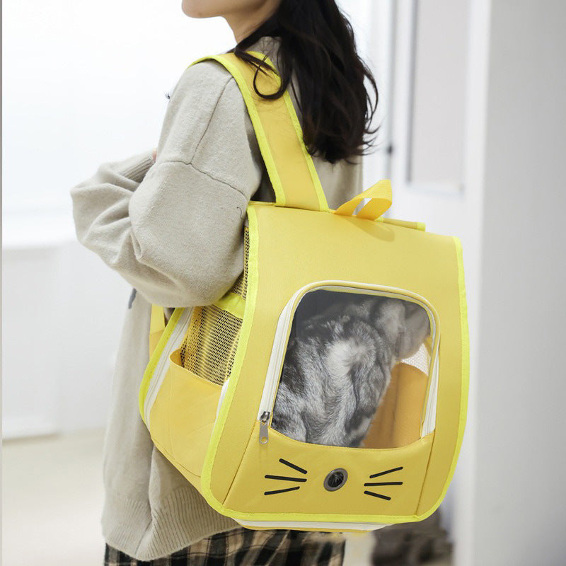 Pet Breathable Portable Outdoor Backpack Shoulder Carrier Bag