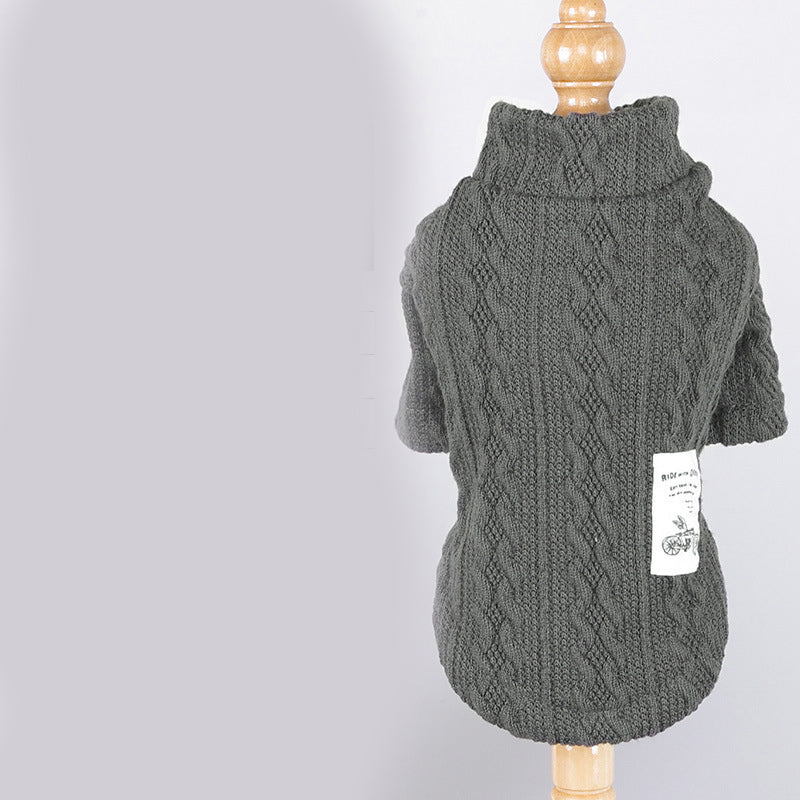 Warm Knit Pet Sweater For Cold Weather