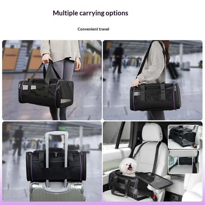 Pet Portable Soft Expandable Travel Carrier Bag Airline Approved