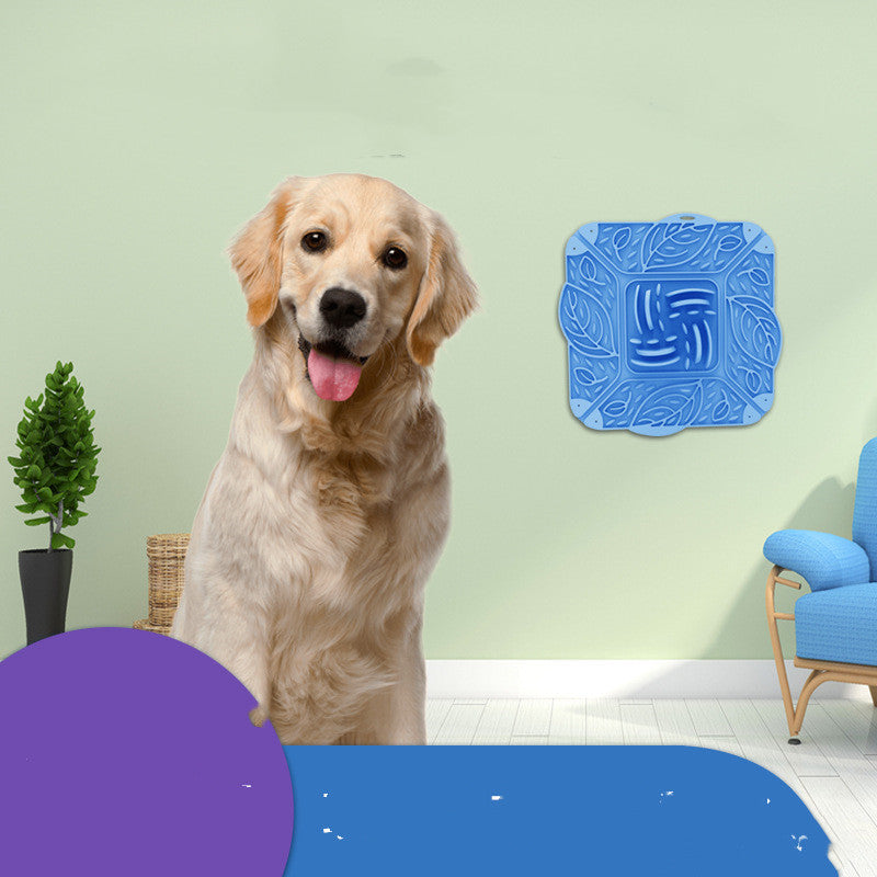 Foldable Silicone Slow Feeding Mat Multi Functional Pet Bowl