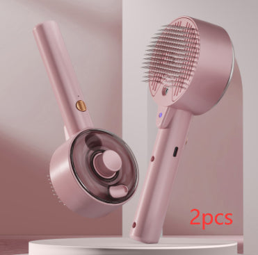 Self Cleaning Steam Grooming Hair Removal Pet Brush