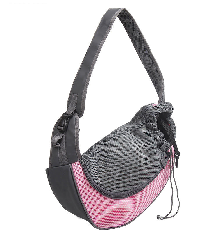 Mesh Oxford Pet Carrier Sling Bag For Outdoor Travel