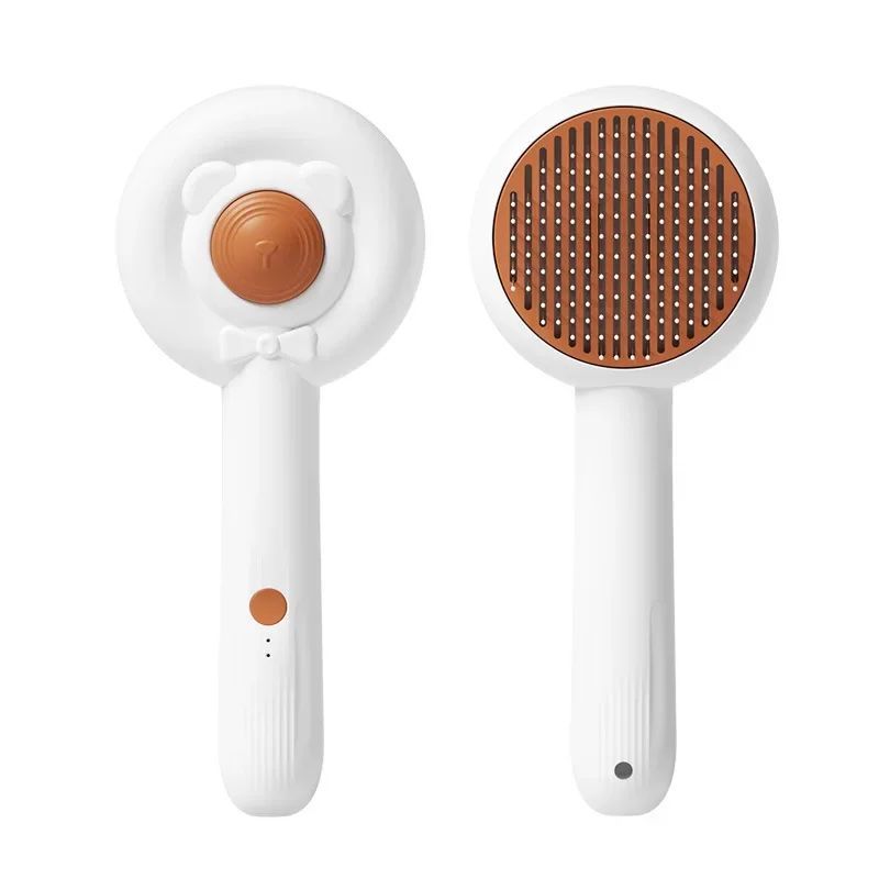 Rechargeable 2 In 1 Pet Nail Trimmer And Grooming Brush