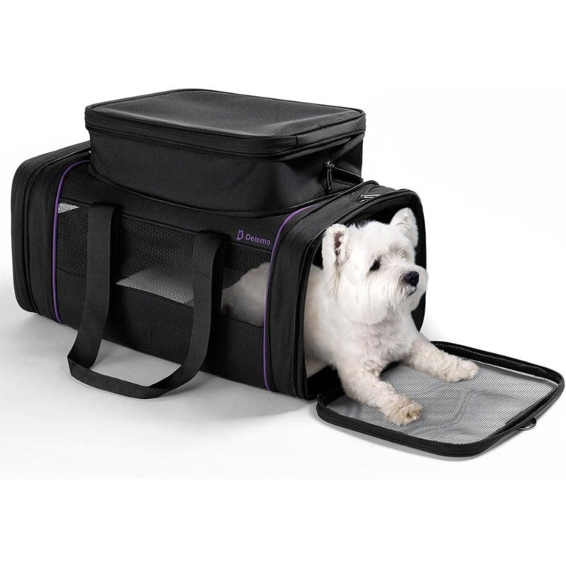 Pet Portable Soft Expandable Travel Carrier Bag Airline Approved