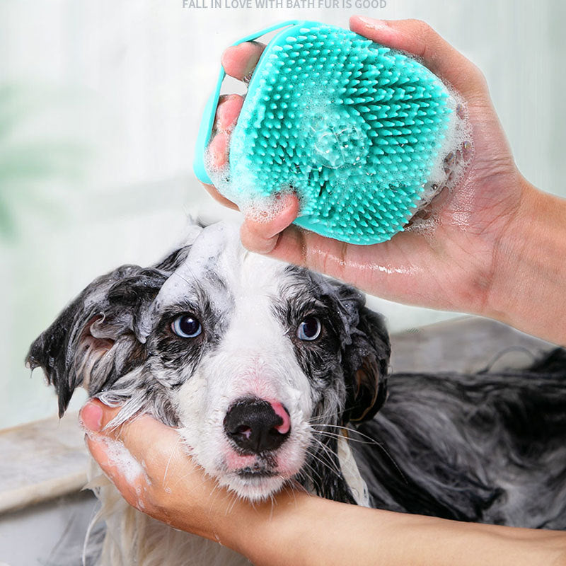 Pet Silicone Massage Bath Brush Cleaning Tool