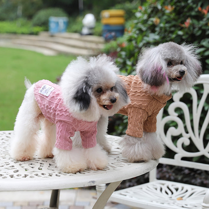 Warm Knit Pet Sweater For Cold Weather