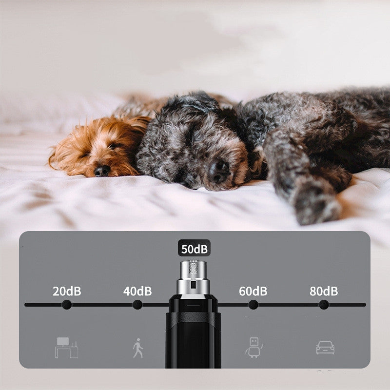 Electric USB Rechargeable Pet Nail Trimmer Grinding Device