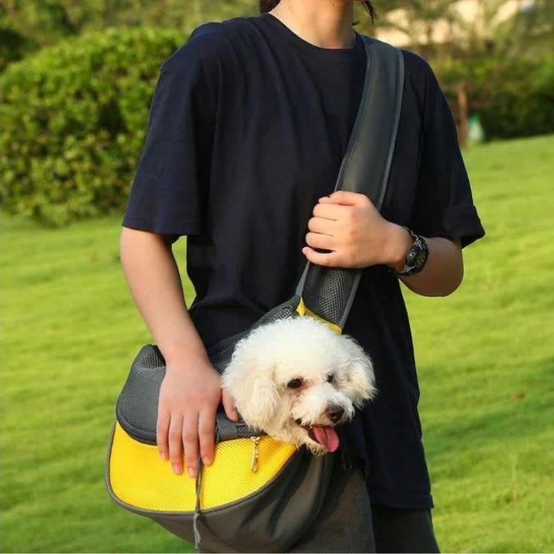 Mesh Oxford Pet Carrier Sling Bag For Outdoor Travel