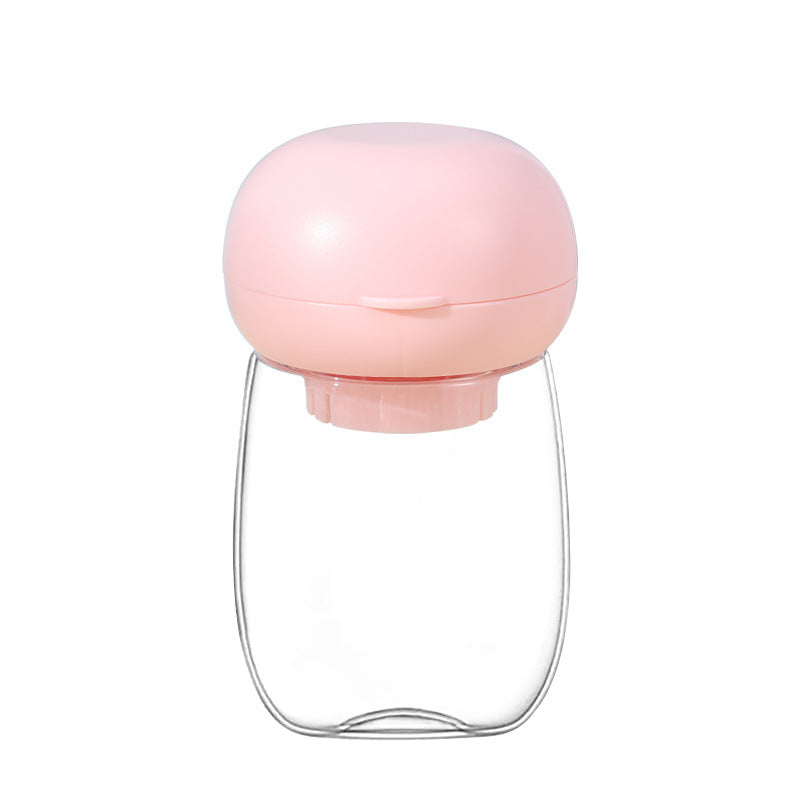 Portable Pet Water Bottle With Lanyard Travel Bowl