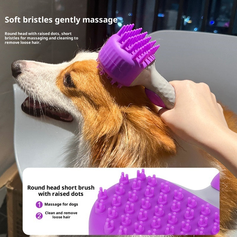 Pet Shower Massage Bath Brush Hair Cleaning Tool