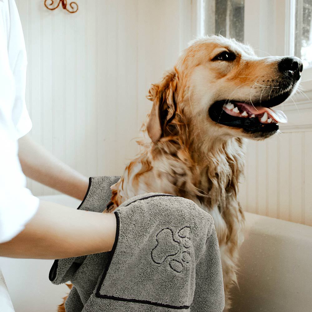 Pet Super Absorbent Bathrobe Bath Towel Large Size