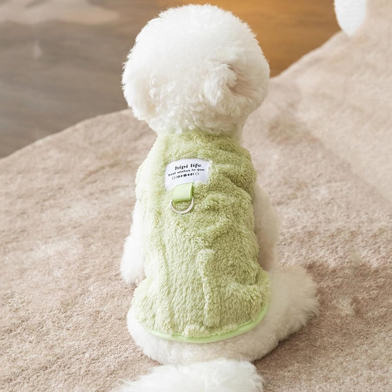 Pet Winter Warm Solid Color Down Jacket Vest Clothing