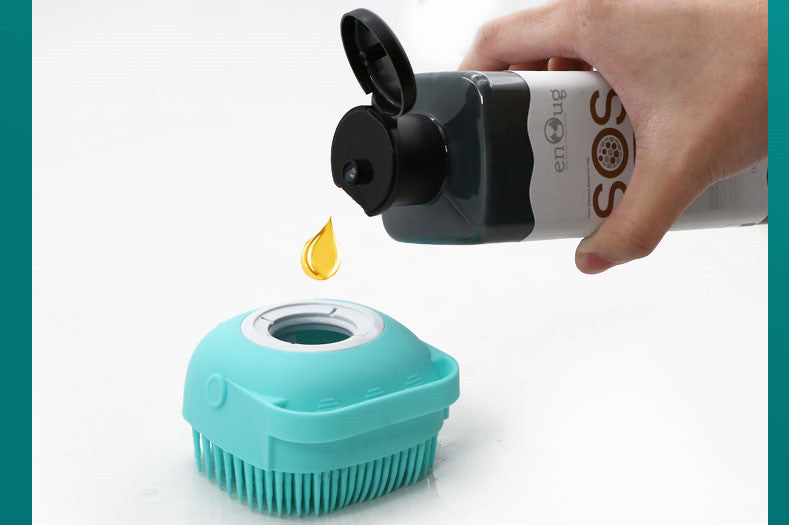 Pet Silicone Massage Bath Brush Cleaning Tool