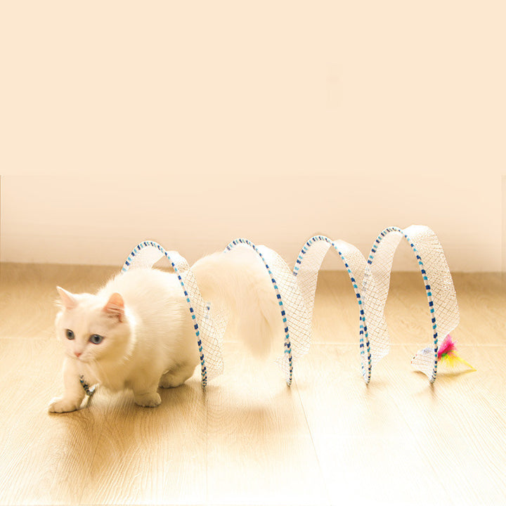 Foldable Pet Tunnel Toy For Play And Storage