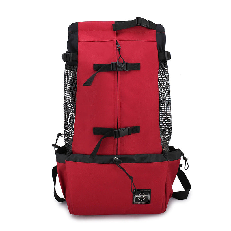 Pet Portable Outdoor Travel Backpack Double Shoulder Carrier Bag